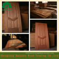 Style moderne de bonne qualité Porte en bois HDF placage peau